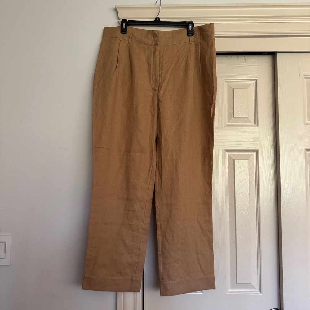 Linen Handmade Studio Tan Linen Pants